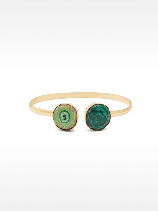Brass Bracelet With Stones