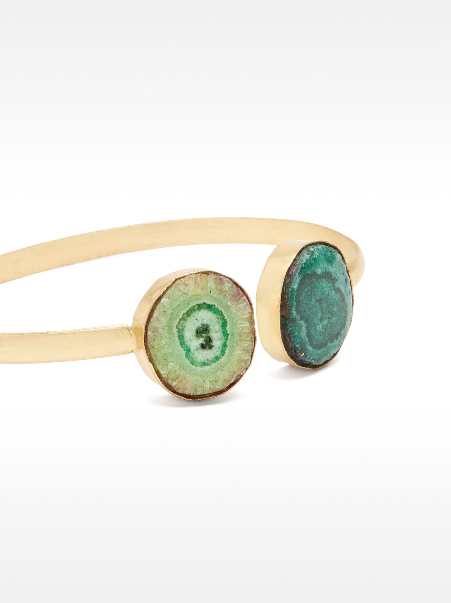 Brass Bracelet With Stones