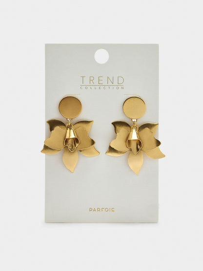 Maxi Earrings Golden Flower