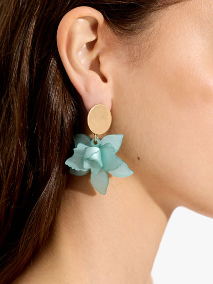 Maxi Flower Pearl Earrings