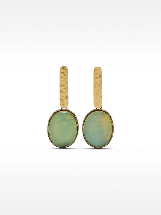 Maxi Long Bar Earrings With Stones