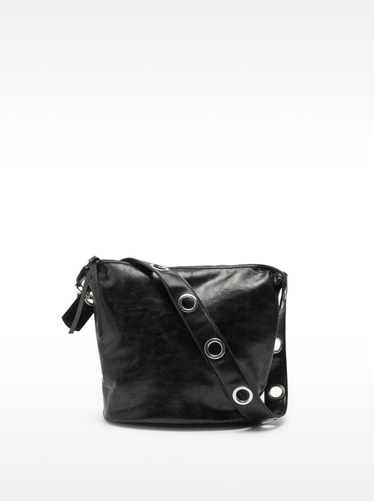 Shoulder Bag With Cracked Effect