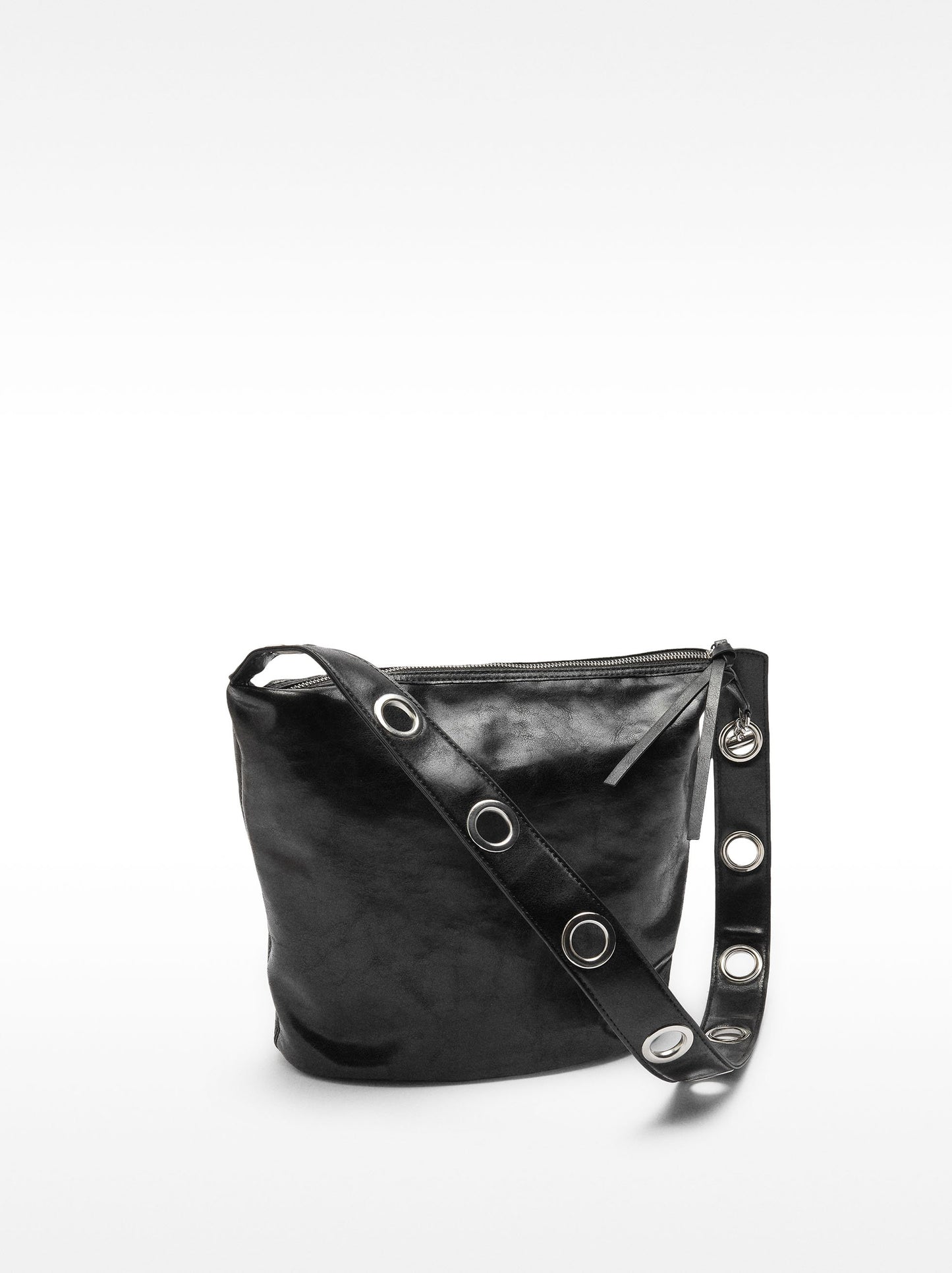 Shoulder Bag With Cracked Effect