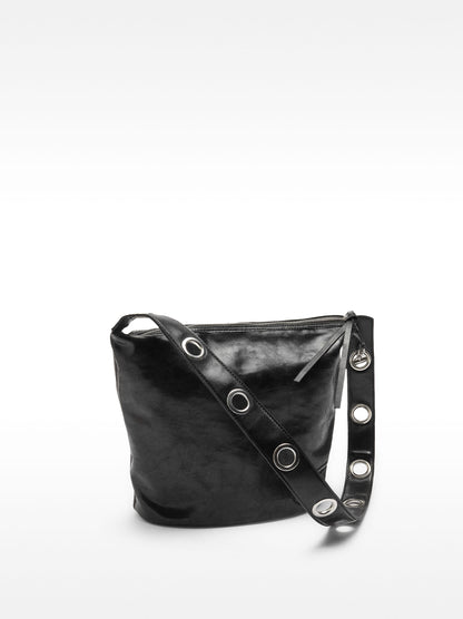 Shoulder Bag With Cracked Effect