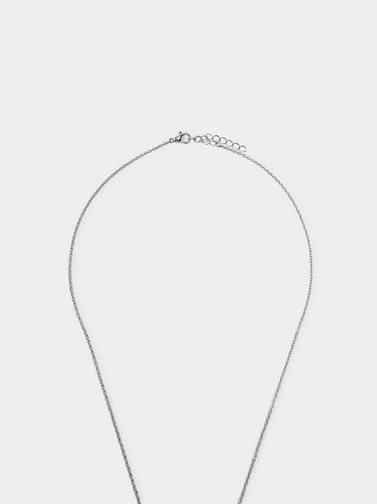 Silver D Necklace