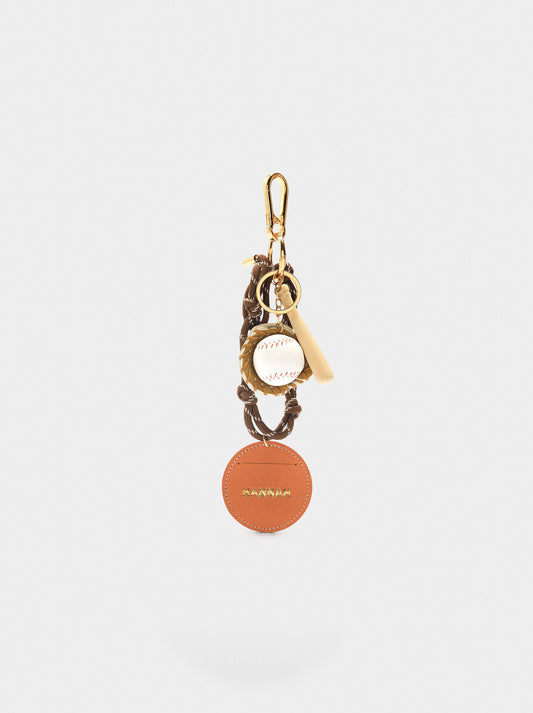 Keychain Baseball Charm