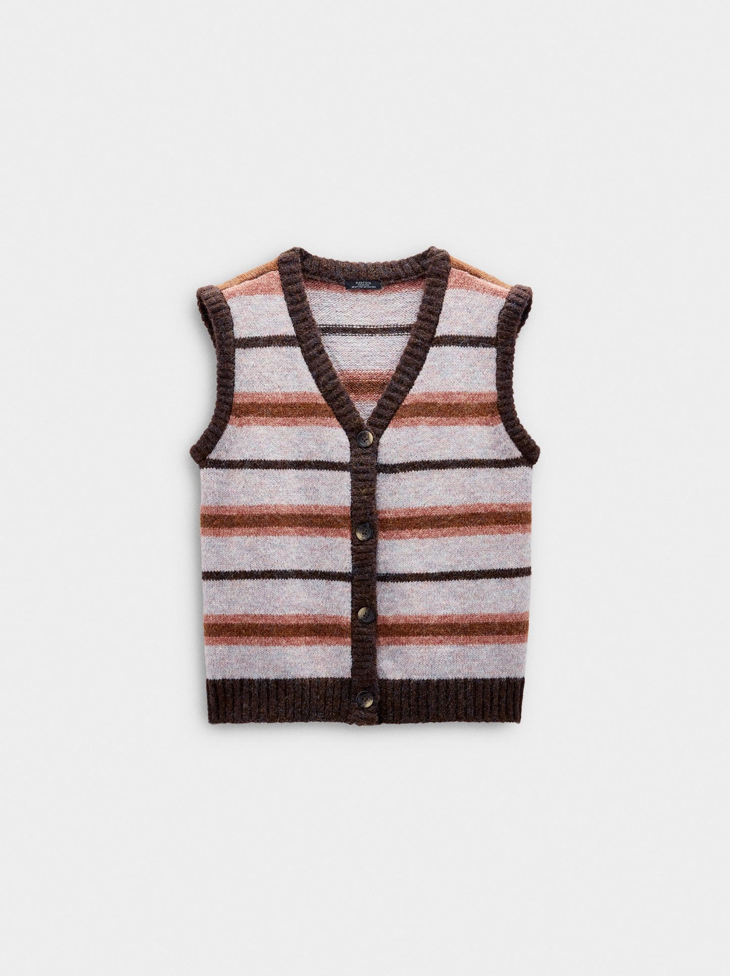 Knit Vest With Stripes