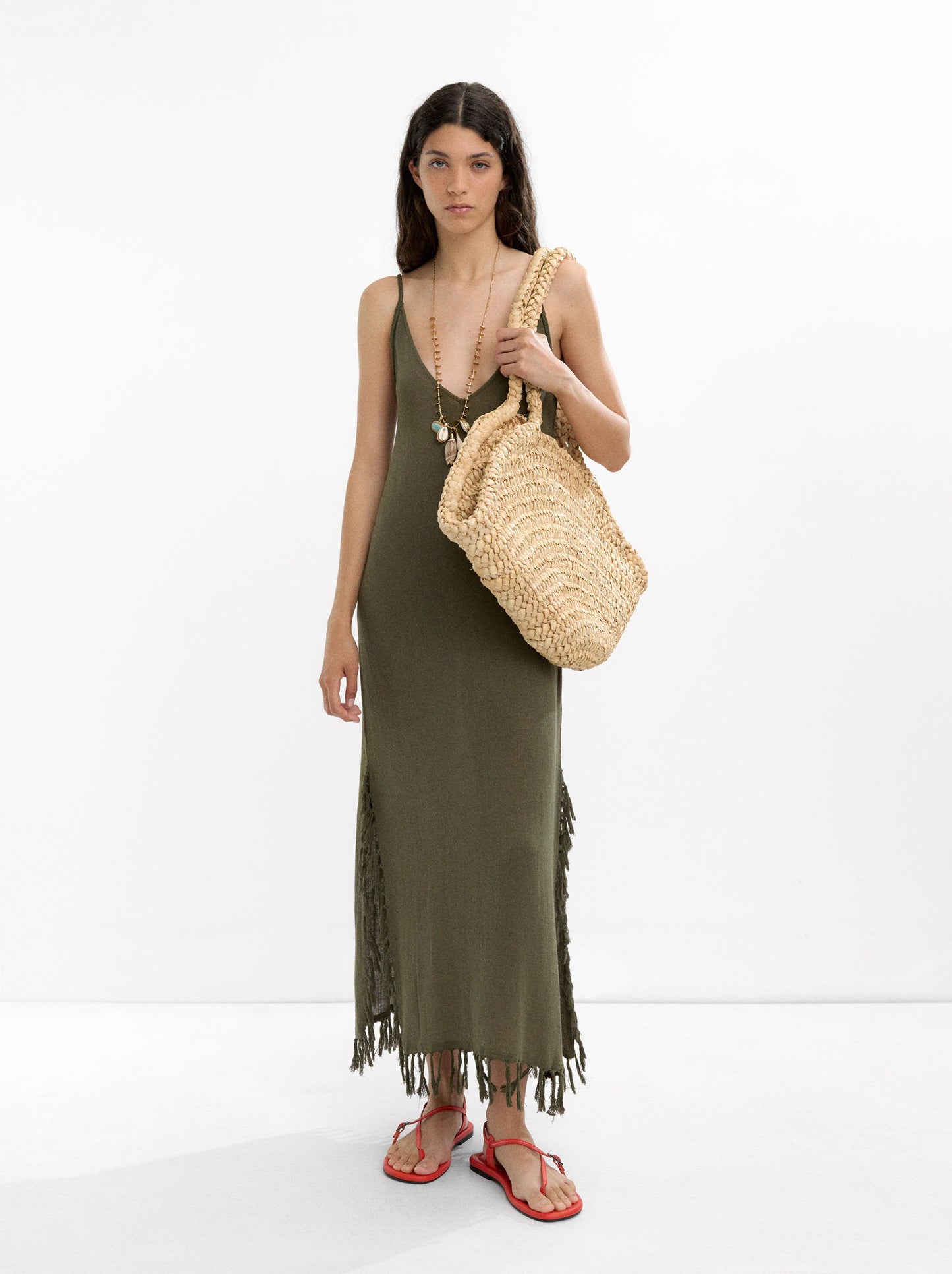 Long Dress With Linen