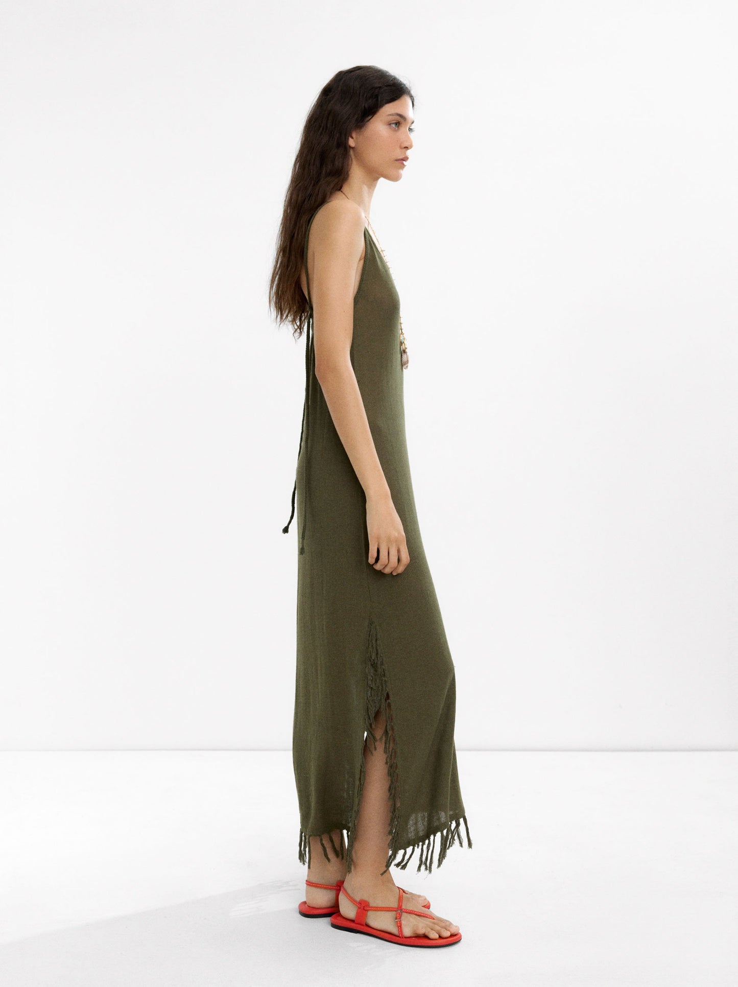 Long Dress With Linen