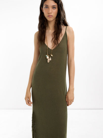 Long Dress With Linen