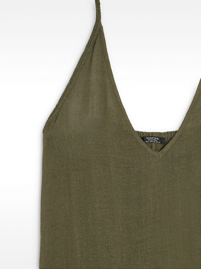 Long Dress With Linen