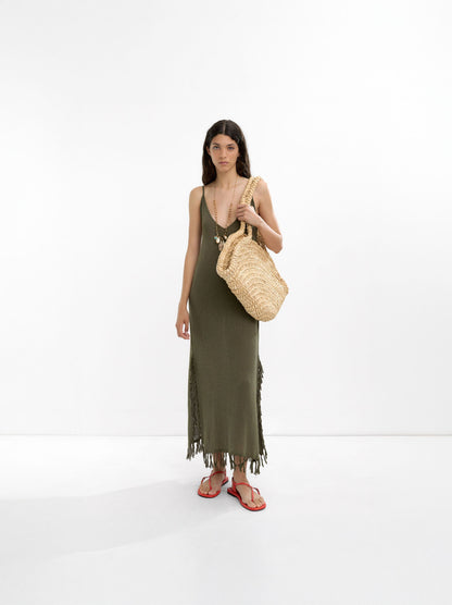 Long Dress With Linen