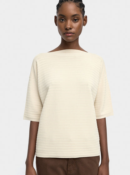 Short-Sleeved Knit Top