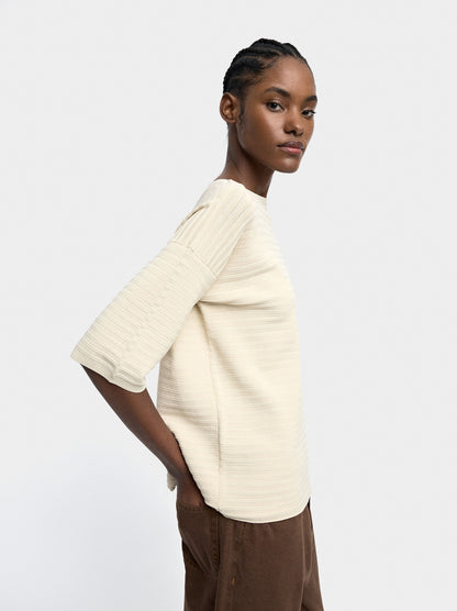 Short-Sleeved Knit Top