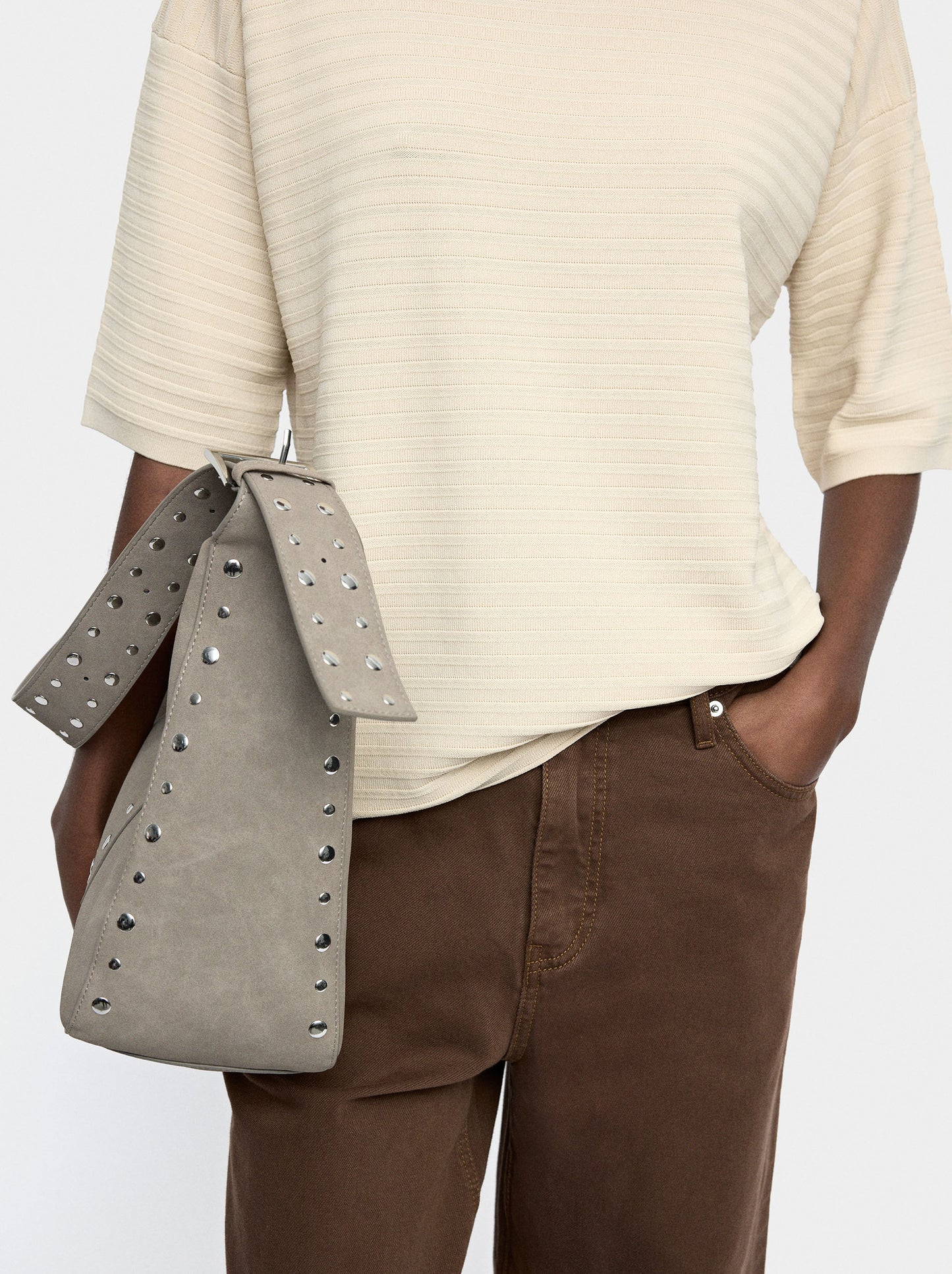 Short-Sleeved Knit Top