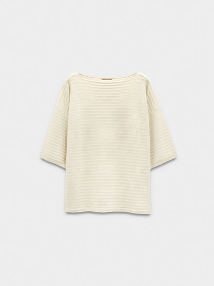 Short-Sleeved Knit Top