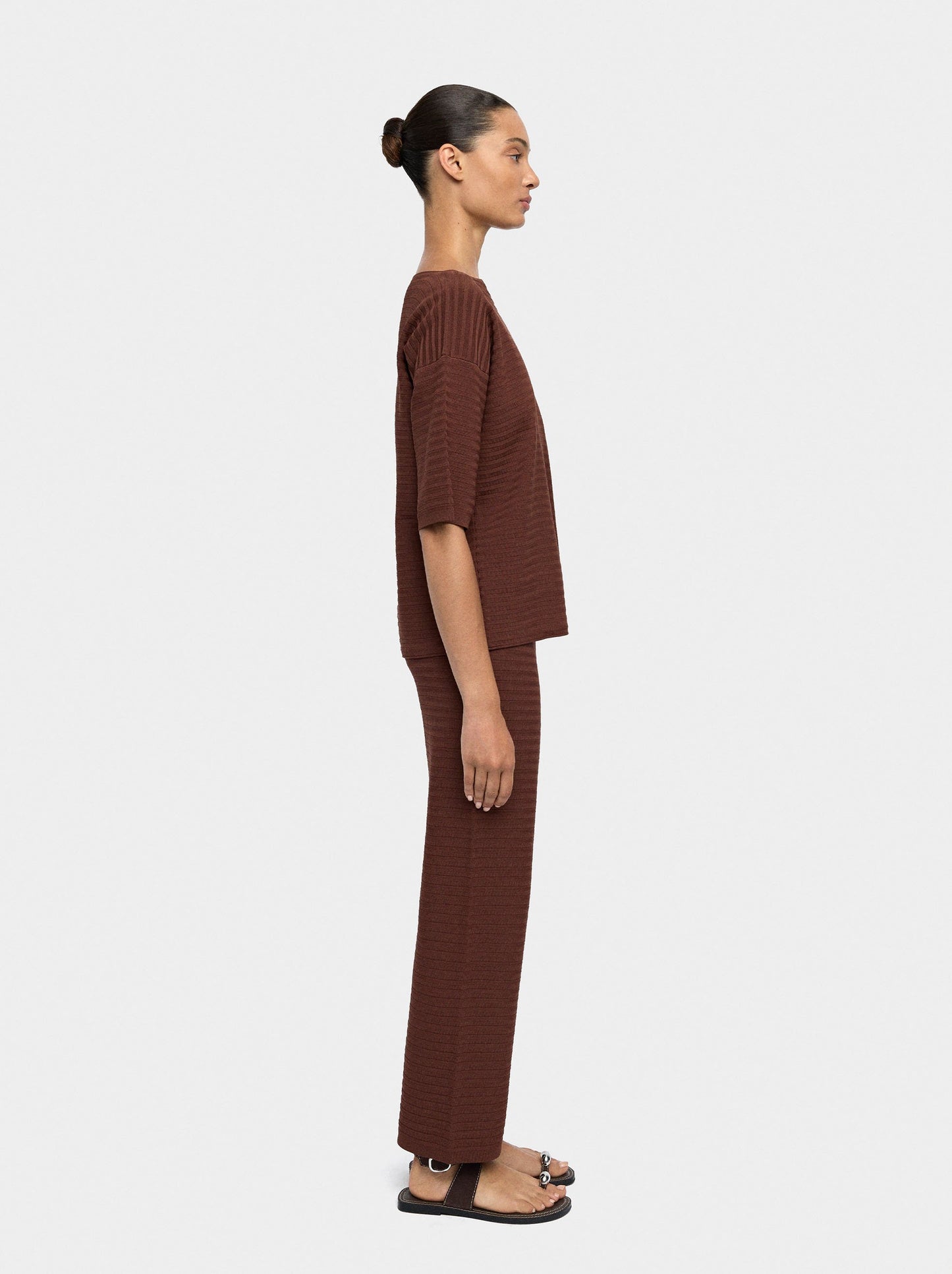 Short-Sleeved Knit Top
