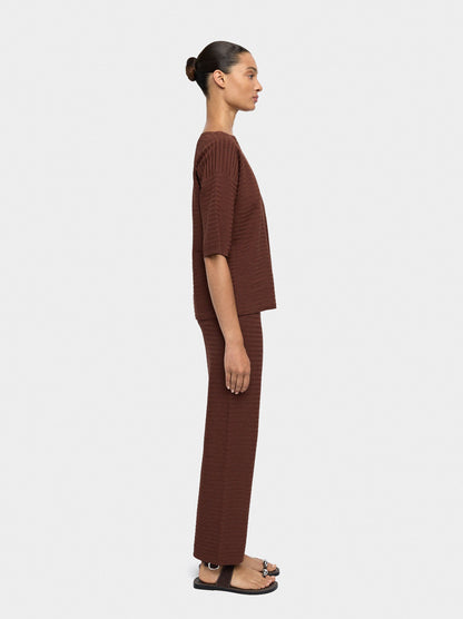 Short-Sleeved Knit Top