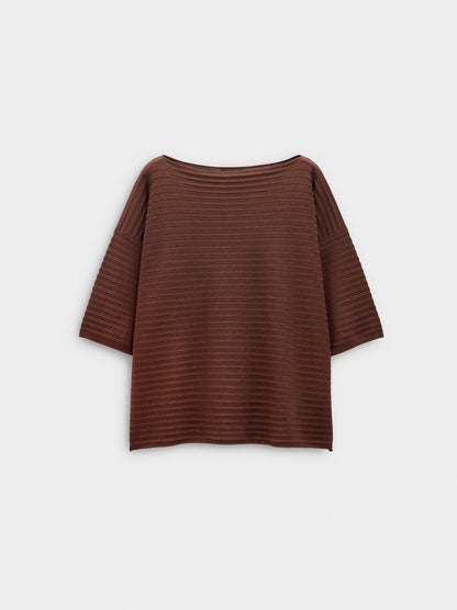 Short-Sleeved Knit Top