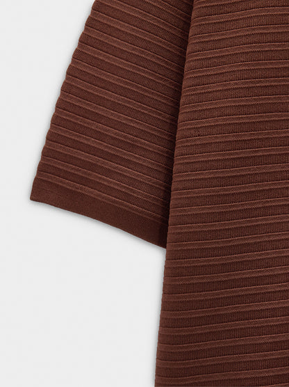 Short-Sleeved Knit Top