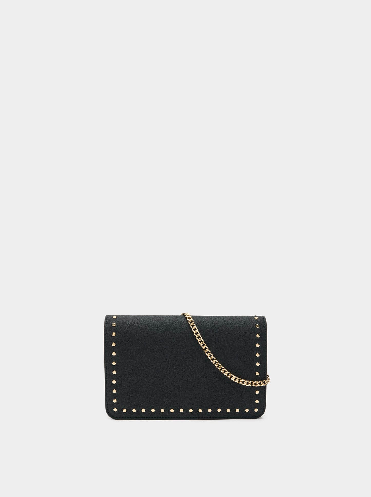 Leather-Effect Handbag With Studs