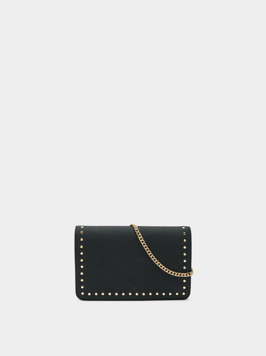 Leather-Effect Handbag With Studs