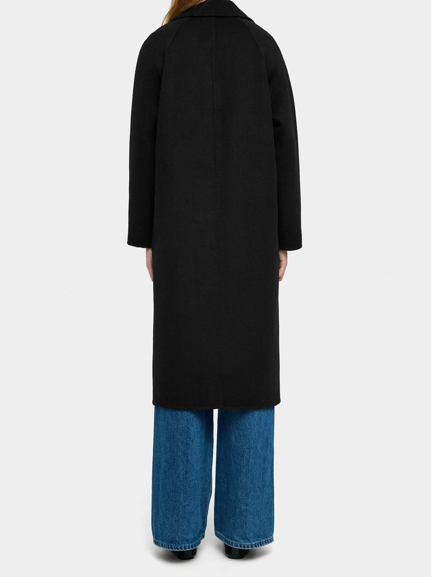 Long Coat With Wool Blend