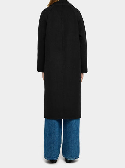 Long Coat With Wool Blend