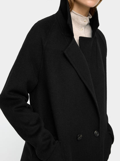 Long Coat With Wool Blend