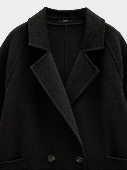 Long Coat With Wool Blend