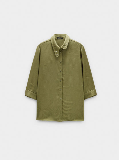 Crinkle-Effect Shirt