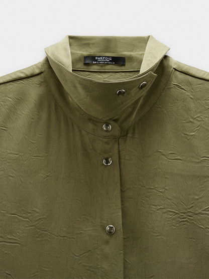 Crinkle-Effect Shirt