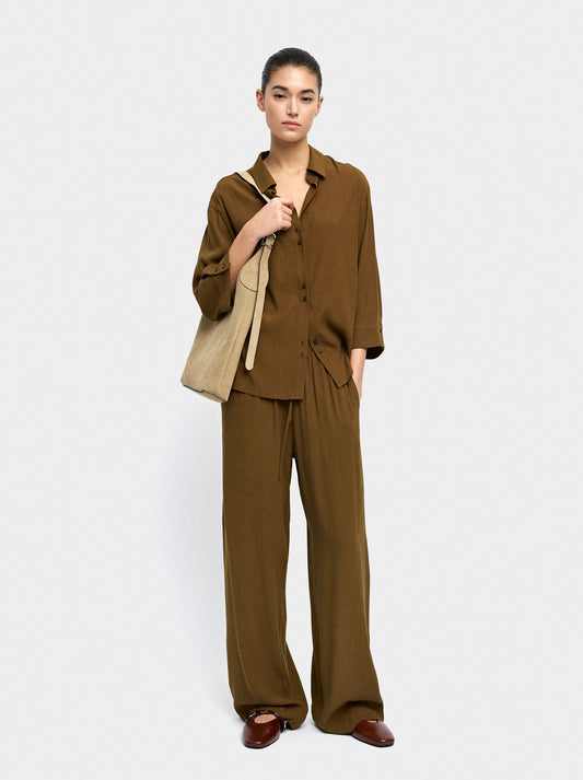 Lyocell Shirt With Double Buttons