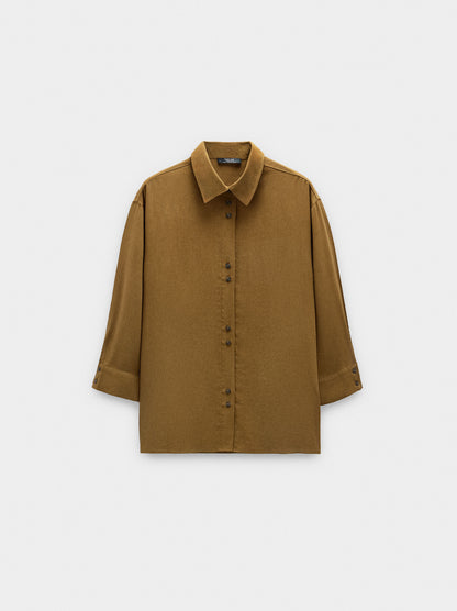 Lyocell Shirt With Double Buttons