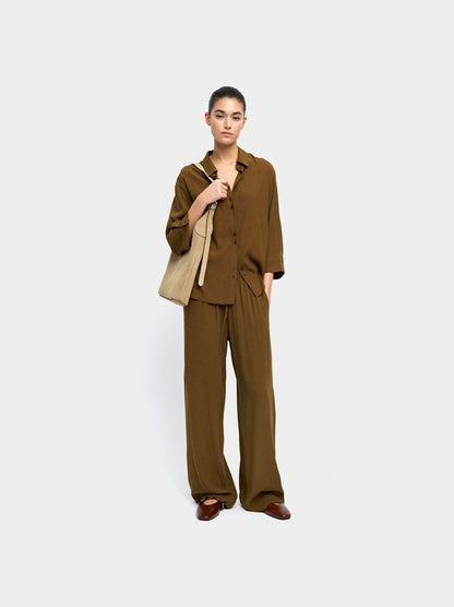 Lyocell Shirt With Double Buttons