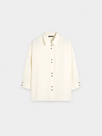 Lyocell Shirt With Double Buttons