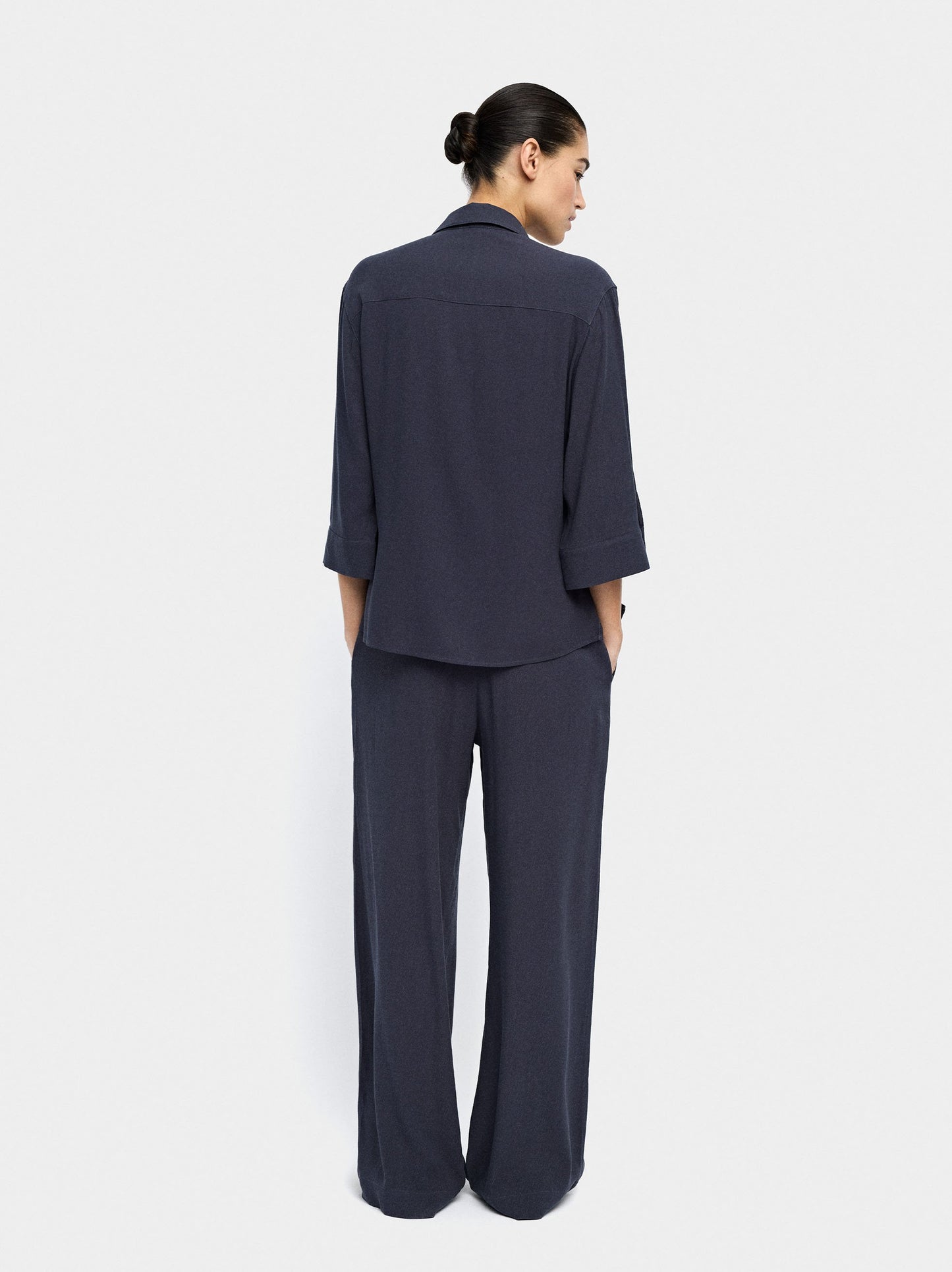 Lyocell Shirt With Double Buttons