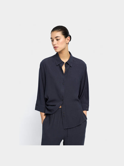 Lyocell Shirt With Double Buttons