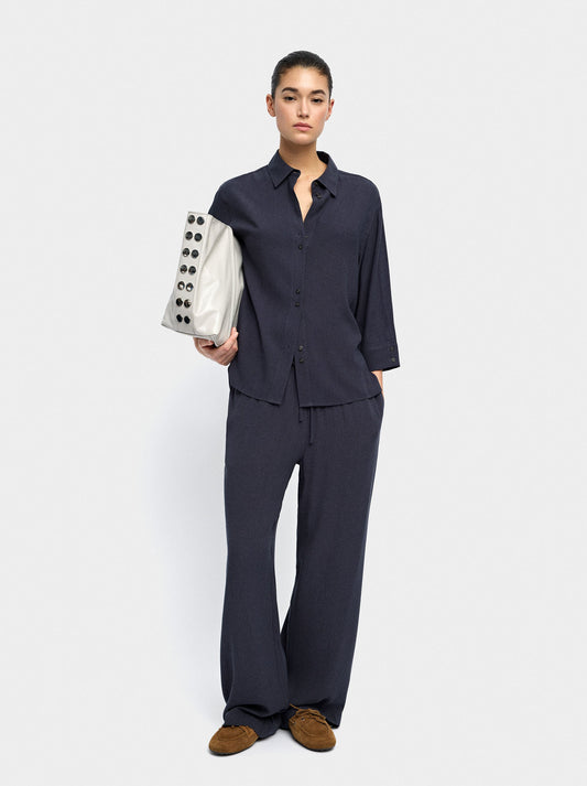 Trousers Of Lyocell With Elastic Waist