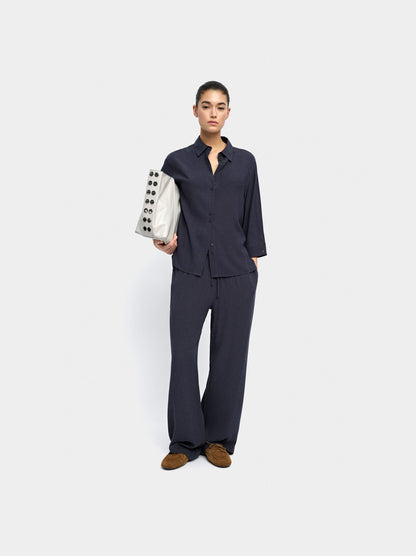 Trousers Of Lyocell With Elastic Waist