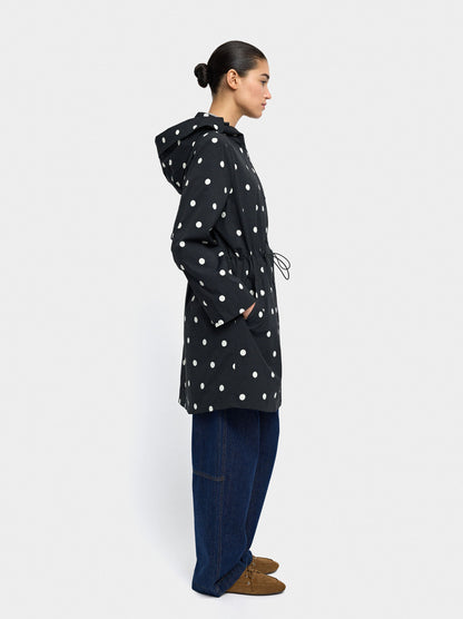 Polka Dot Parka With Hood