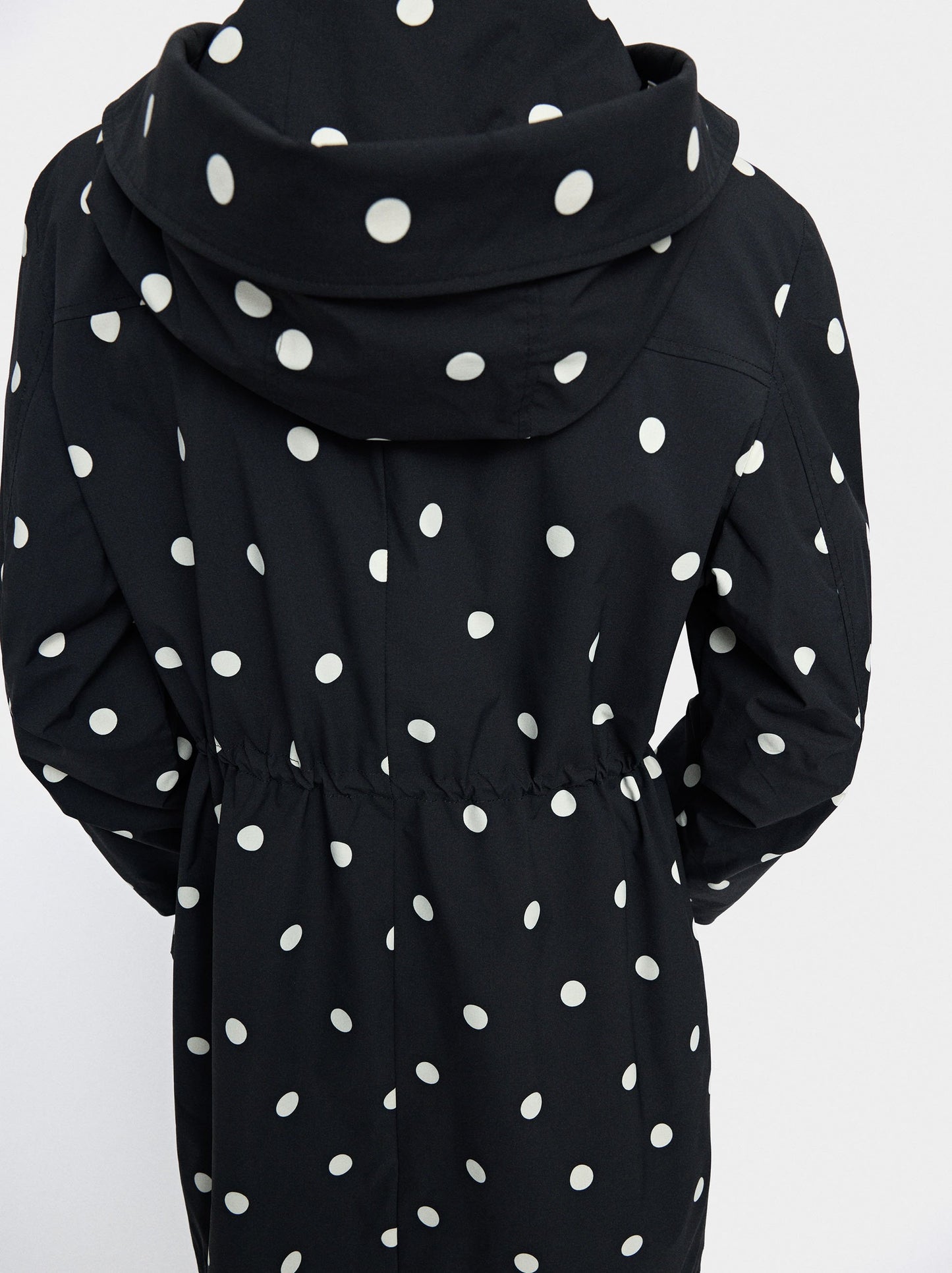 Polka Dot Parka With Hood