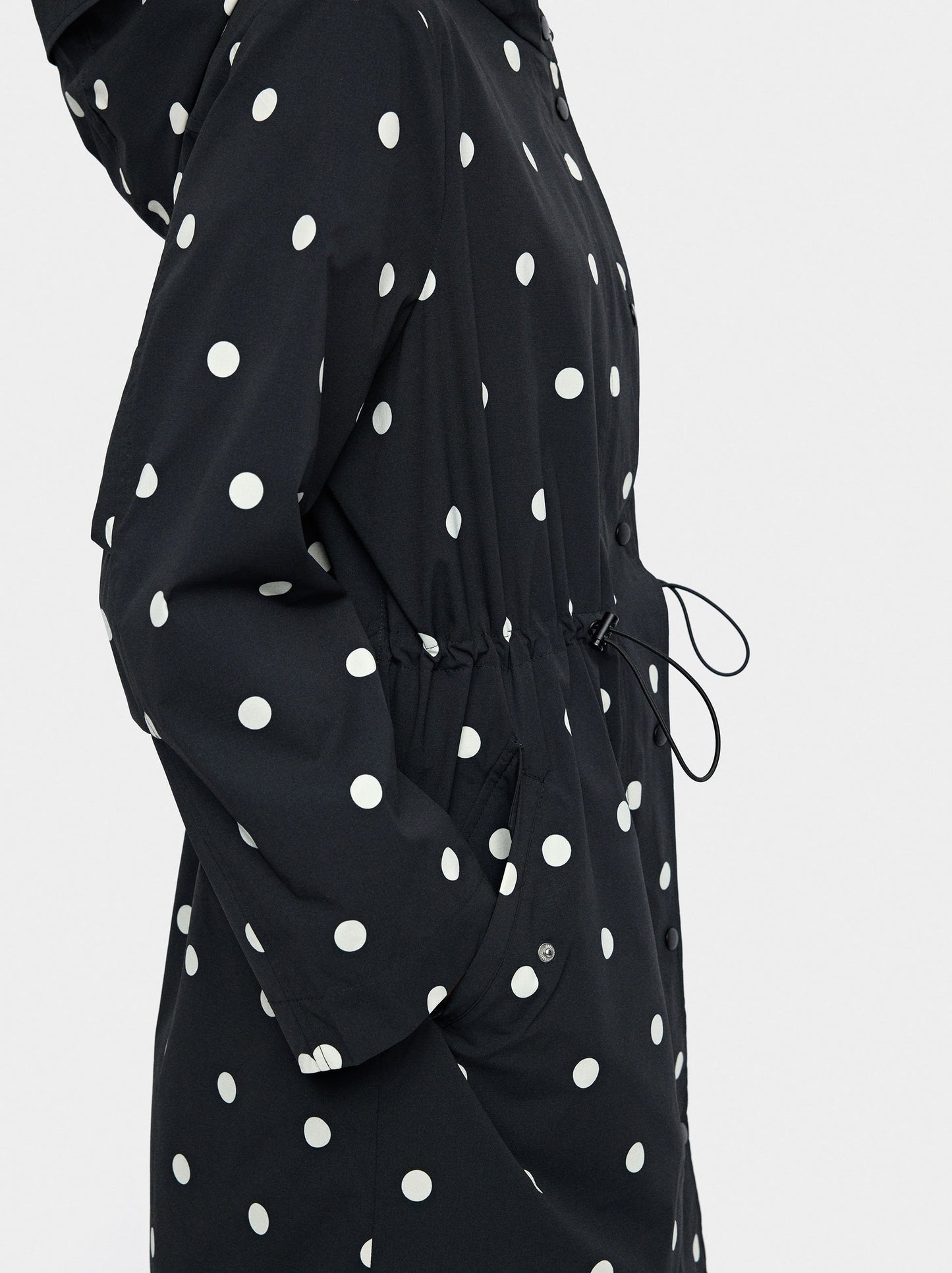 Polka Dot Parka With Hood