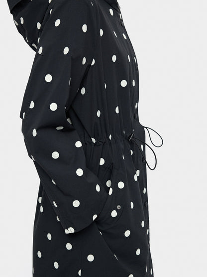 Polka Dot Parka With Hood