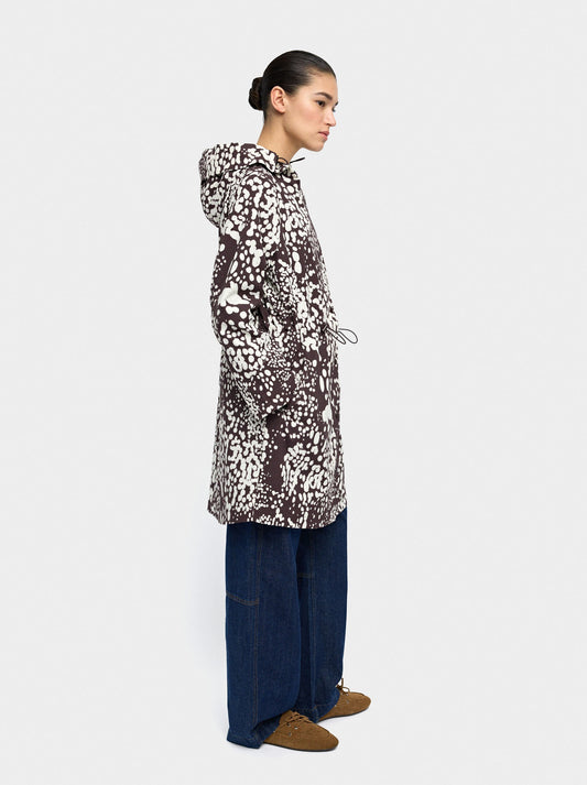 Printed Parka With Hood