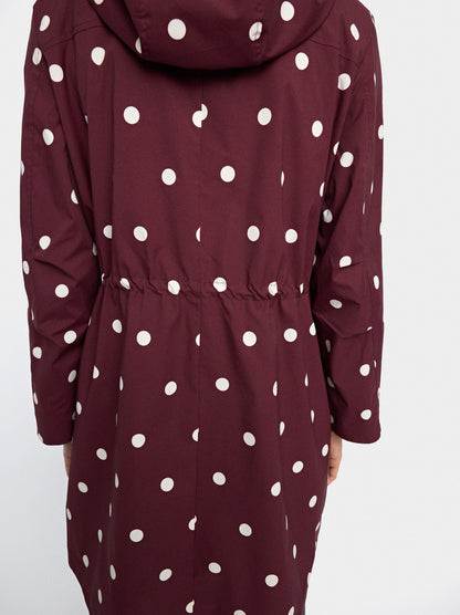 Polka Dot Parka With Hood
