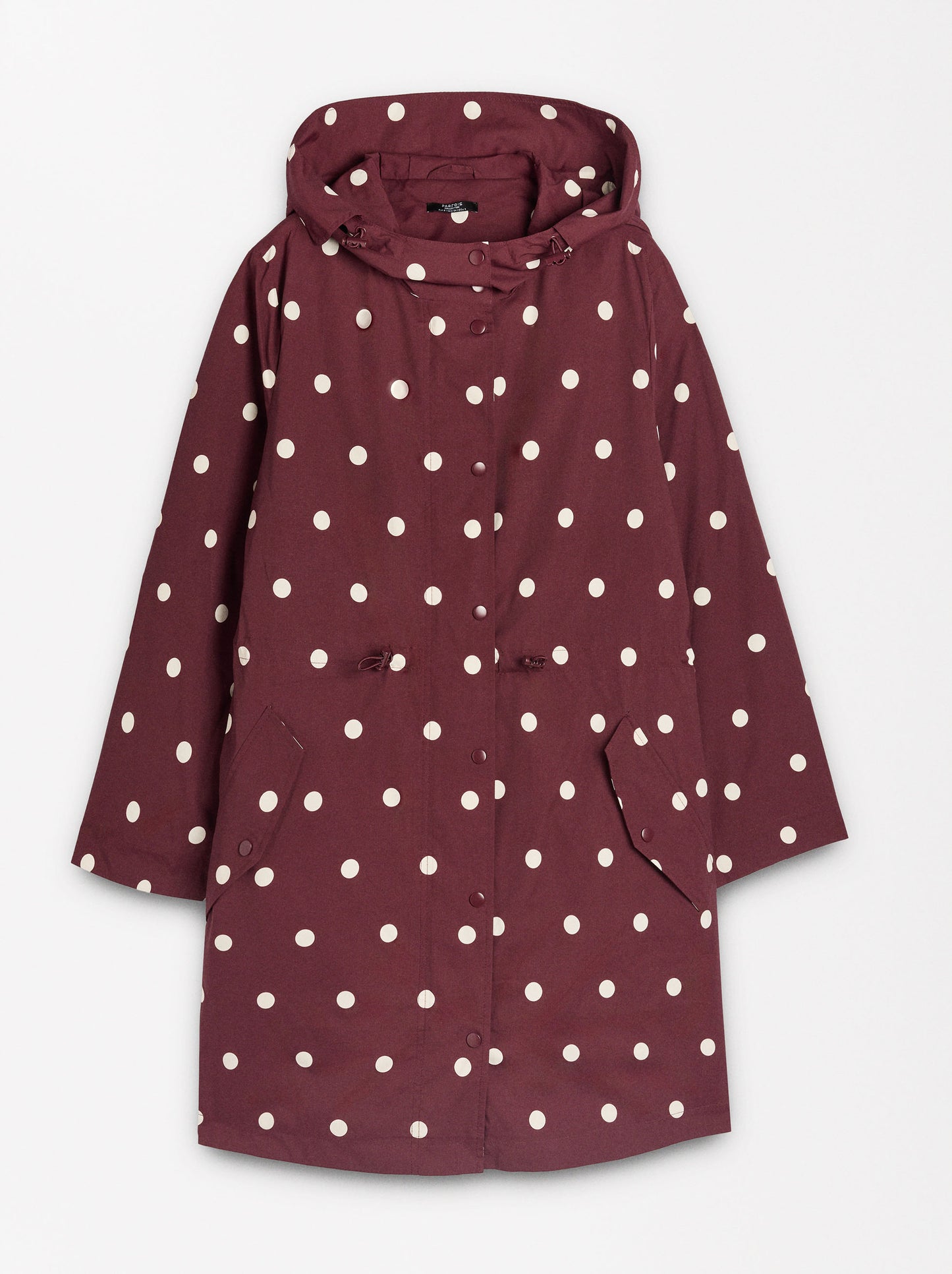 Polka Dot Parka With Hood