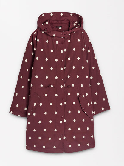 Polka Dot Parka With Hood