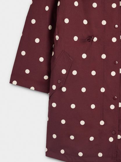 Polka Dot Parka With Hood