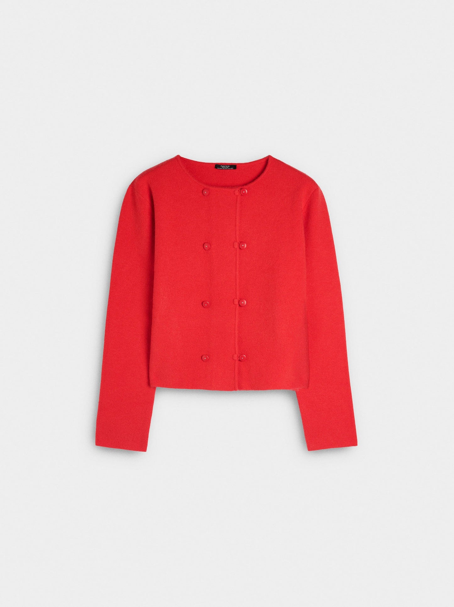 Knit Cardigan With Double Buttons